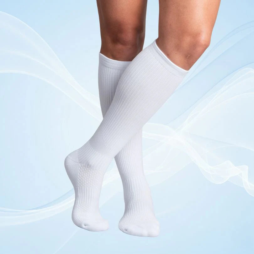 Tynne støttestrømper 12-15 mmHg - Hvit / 37-39
