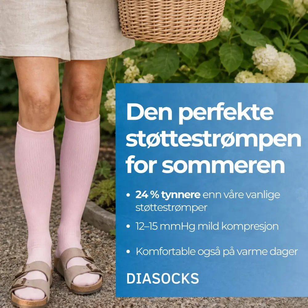 Tynne støttestrømper 12-15 mmHg