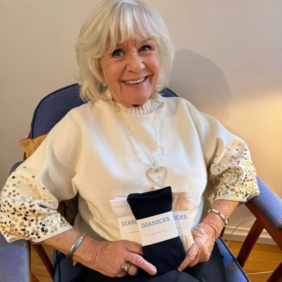 Christina Schollin anbefaler Diasocks støttestrømper