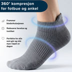 Ankelsokker i bambus med mild kompresjon